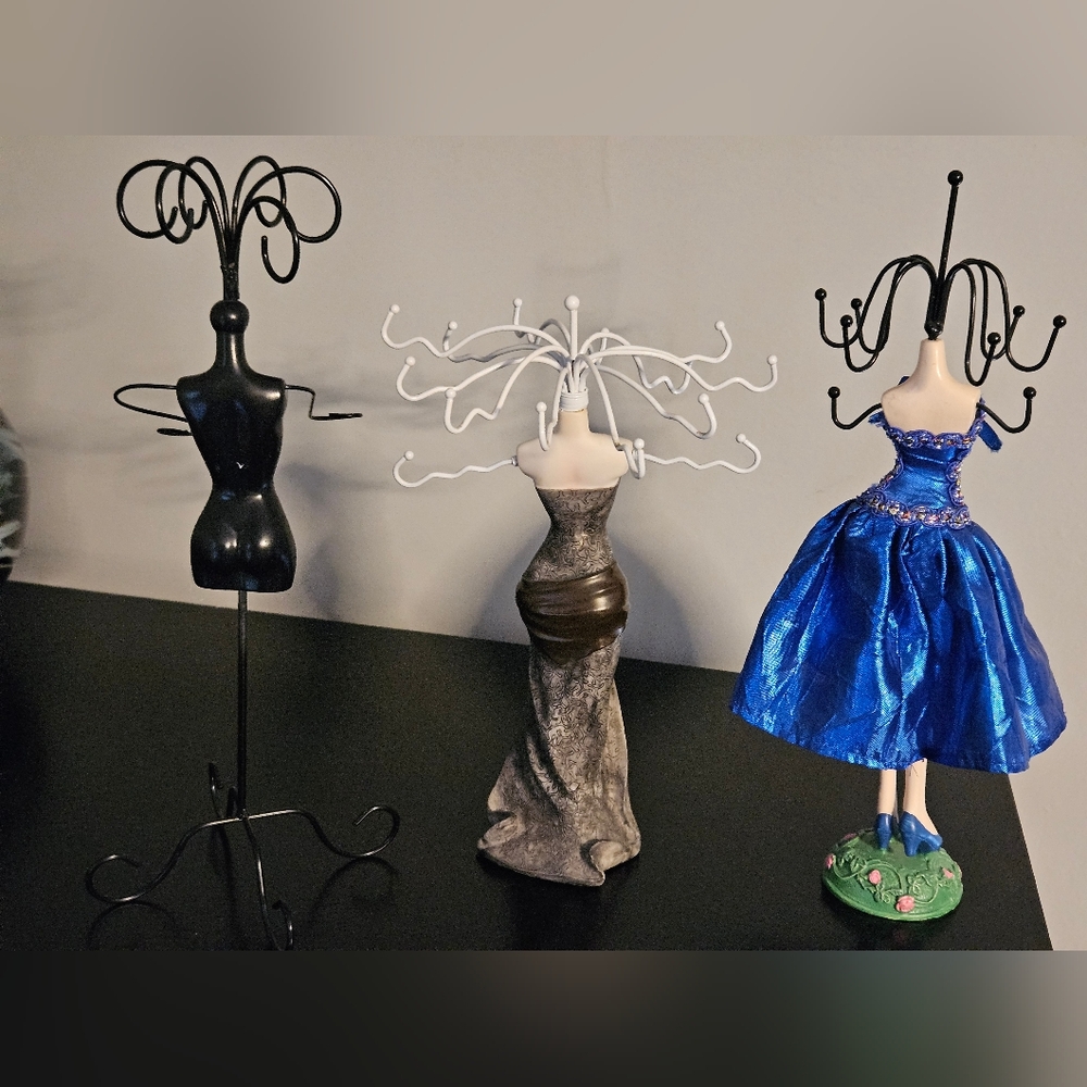 Elegant Jewelry Holder Trio